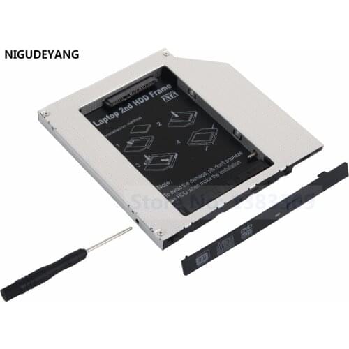 NIGUDEYANG 2nd IDE HDD Caddy Adapter for Macbook Pro 857CA A1150 A1211 A1226 swap UJ-857-C CW-8221 DVD ODD