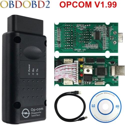 Newest Opcom V1.99 With PIC18F458 FTDI FT232RL Chip OP-COM OBD2 Diagnostic Tool For Opel Op Com 1.99 Can Bus Free Shipping