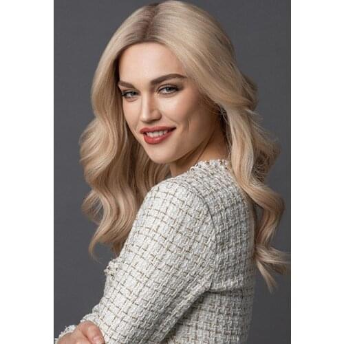 Blonde Highlight Remy Human Hair Lace Front Wig Density 130 % Natural Straight Wavy Women Wigs Full Wig