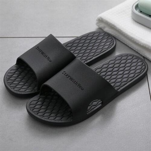 Mens Slippers Summer Shoes Men Beach Flip Flops Chanclas Hombre Casual Slides Male Women Home Slipper Non-slip Soft Sole