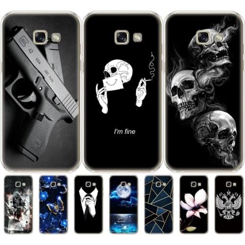Silicon case For Samsung Galaxy A7 2017 Case soft tpu Cover A720 Phone FOR Funda Samsung A7 2017 Case protective coque