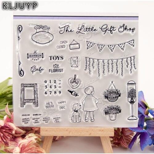 KLJUYP Toys Transparent Clear Silicone Stamp/Seal for DIY scrapbooking/photo album Decorative clear stamp sheets