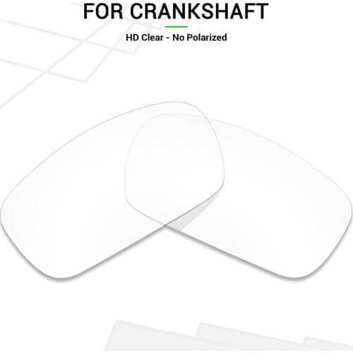 Mryok Replacement Lenses for Oakley Crankshaft Sunglasses HD Clear