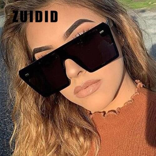 ZUIDID Classic Vintage Square Sunglasses Female Oversized Gradient Sun Glasses Men Women Retro Eyewear UV400 Lentes De Sol Mujer