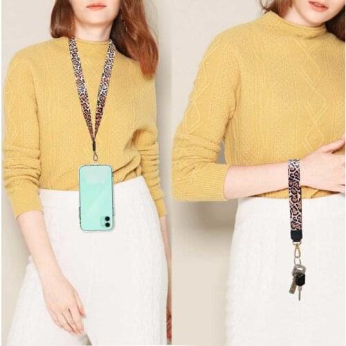 Phone Lanyard Combination With Mobile Phone Case For iPhone Xiaomi Nylon Keychain Straps Rope Smartphone Neck Strap Lanyard