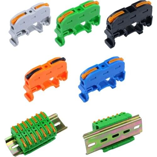 Din Rail Type Quick Fast Cable Wiring Connection Terminal Press Type Connector Instead Of UK2.5B Terminal Block