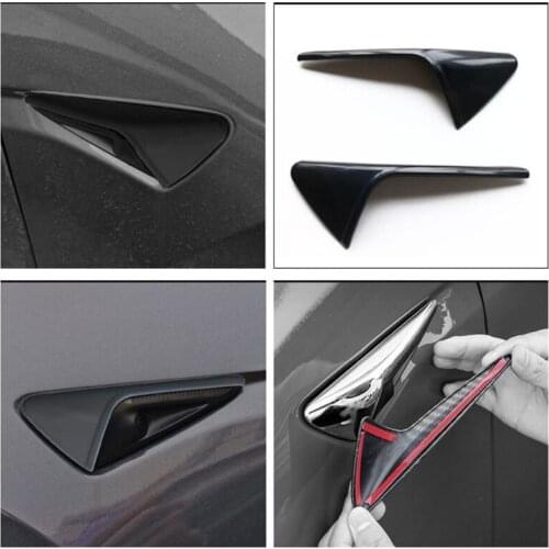 Auto Side Turn Signal Cover ABS Protective Accessories Suitable for Tesla Model 3/X/Y Exterior Trims U90C