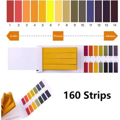 2 Books 160 Litmus/pack PH 1-14 Litmus Paper PH Tester Papers Universal Indicator Paper Test for Water Aquarium