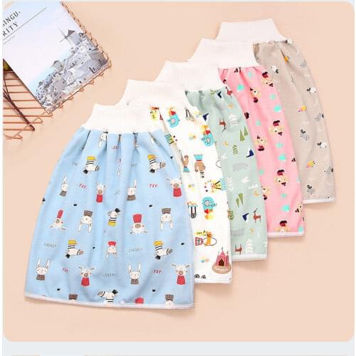 2 In 1 Comfy Children & Adult Diaper Skirt Summer Baby Pants Absorbent Shorts Prevent Skirt Moment Leakage Mat Cover Great Gift