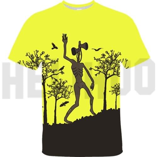 3D Summer T-shirt Kids Oversize T Shirt Men Women Game Siren Head T-shirt Casual Anime Tops Tee Harajuku Shirts Goth Clothes