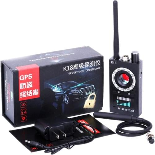 1MHz-6.5GHz K18 Anti Spy RF Detector Camera Wireless Bug Detect GSM Listening Device Finder Radar Radio Scanner
