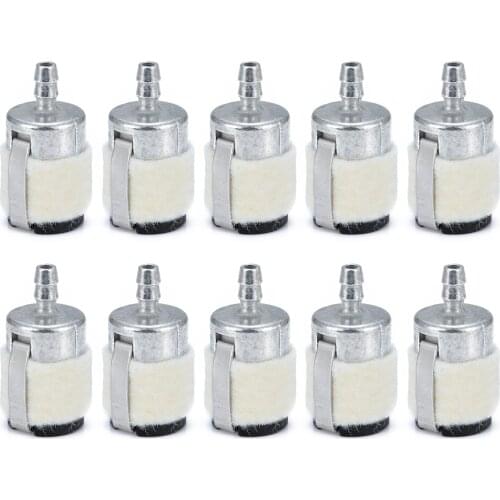 10pcs 2x4mm Garden Saw Mower Fuel Filter Chainsaws Machine Gas Fuel Filter Replacement Trimmer Tool Accessories