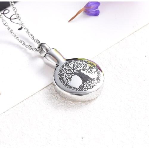 CMJ9806 Beautiful Women Necklace Tree of Life Keepsake Urn Necklace Christmas gift Memorial Jewelry for Women
