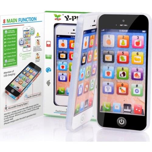 Kids Learning Mobile Phone Toy with Music Play Games Machine Children Baby Early Educational Learning Toy Gift