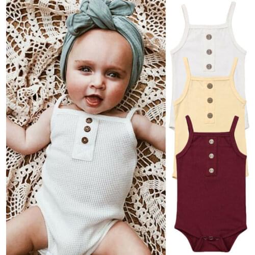 UK Toddler Kid Baby Girl Boy 0-24M Sleeveless Jumpsuit Playsuit Bodysuit Outfit