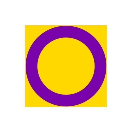 90x150cm Intersex pride flag
