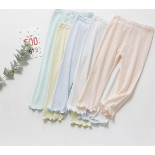 Girls Leggings Skinny Print Trousers Kids Slim Stretch Pants Cotton Spring SUmmer And Autumn Childrens Clothing Flare Pants