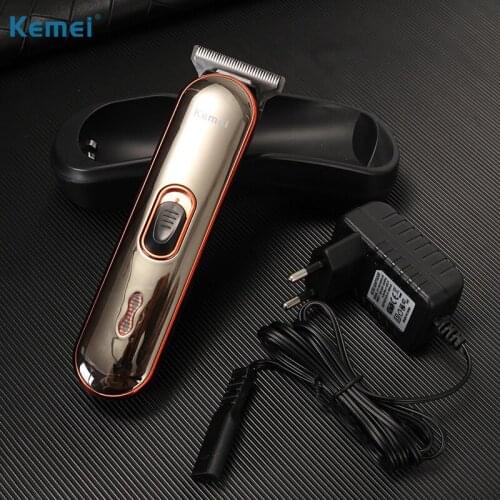 Kemei Male Hair Clipper Steel Blade Beard Shaver Haircut Trimmer Engraving Electric Machine Shaving LED Display 110- 240V Device