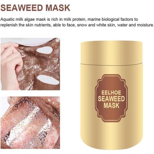 Seaweed Mask Oil Control Hydrating Moisturizing Face Skin Anti Whitening Fade Acne Care Spots Mask Algae Mask J9A2