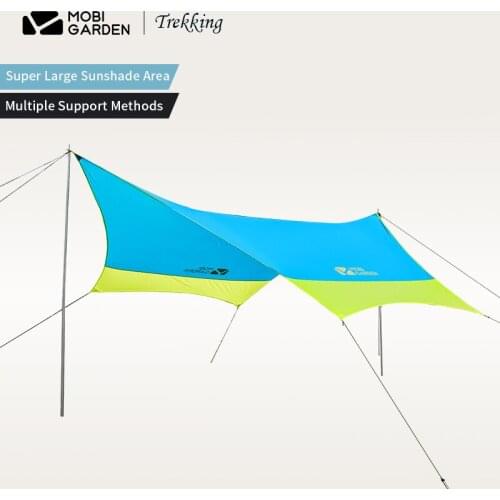 MOBI GARDEN LS 3AIR Hexagons Sun Shelter Tent 2KG Ultralight 16㎡Large Area Multi-person Sun Shelter PU2000mm Sunshade Outdoor