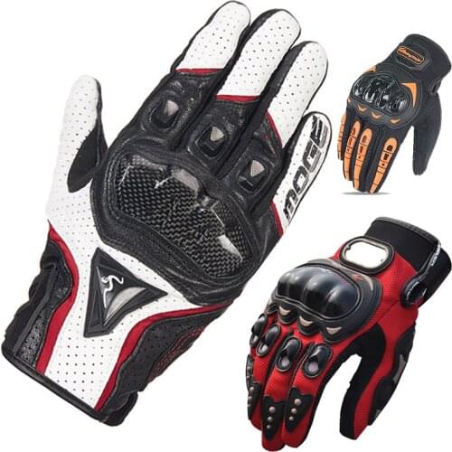 Motorcycle Gloves Full Finger Riding Moto Gloves Summer winter Motocross Sheepskin leather Gloves Men woman Guantes Gloves