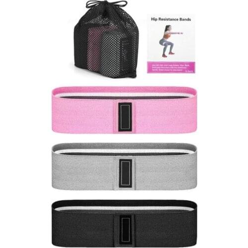 Resistance Bands Set for Legs and Butt Non Slip Hip Exercise Fitness Booty Bands with Soft Fabric Workout Bands for Women & Men