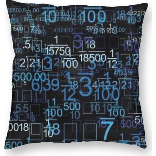 Hacker Code Binary Code Cushion Cover 40x40 Home Decorative 3D Printing Geek Science Computer Throw Pillow Case for Car