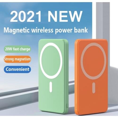 10000mAh Power Bank 15W Magnetic Wireless Fast Charger For magsafe powerbank Mobile Phone battery For iphone 12 xiaomi Samsung