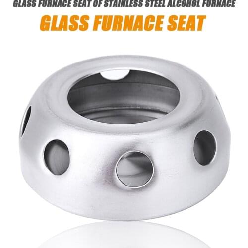 Portable Teapot Holder Base Stainless Steel Teapot Warmer Coffee Candle Tea Warmer Stand Round Hollow Heating Base Teaware Tool