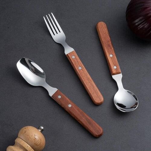 Spoon Practical Mirror Polishing Stainless Steel Ice Cream Scoop Fork Dinnerware for Home