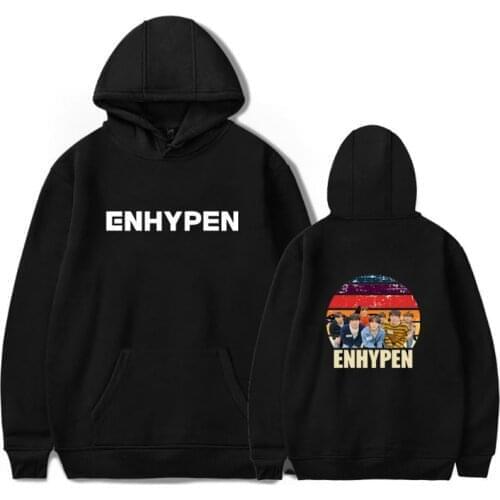Drop Shipping KPOP ENHYPEN 1st Mini Album BORDER:DAY ONE JUNGWON JAKE SUNGHOON Pullover Hoodie Sweatshirt Unisex Fan Goods New