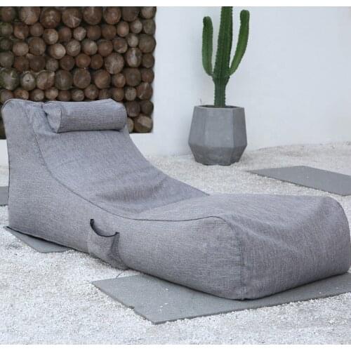 Relaxing beach bean bag outdoor lounge bean bag sofa with pillow head support, lazy bean lounger cover only