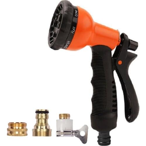 Adjustable Garden Water Gun Sprinkler Hose Nozzle High Pressure Washer Car Wash Cleaning Tool Lawn Watering Sprinkler Spray Gun