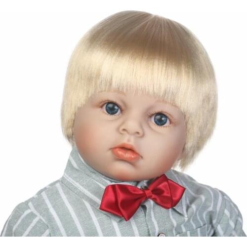 28'' Silicone Reborn Toddler Dolls Handmade Lifelike Soft Vinyl boy Doll Gifts Realistic Baby Doll toys 70cm