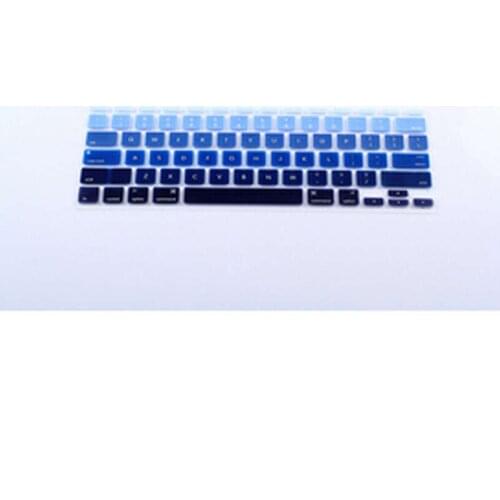 Blue Rainbow Silicone Laptop keyboardX100 Skin Protector Cover film Guard for Apple Macbook Air 11" 11.6 Inch for Mac Air 11"