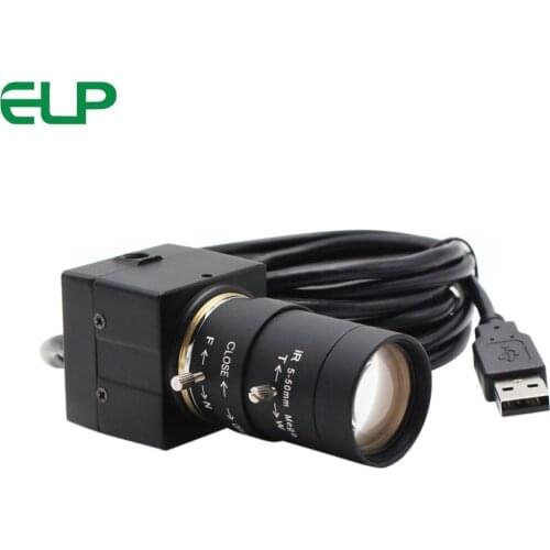 VGA USB security Camera 5-50mm manual zoom varifocal lens 640X480 MJPEG 30fps CMOS OV7725 CCTV USB Camera module inside