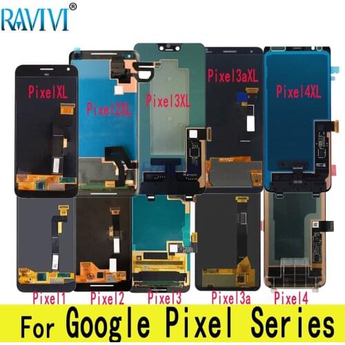 AMOLED For Google Pixel 2 3 3A 4 4A 5G XL LCD Display Touch Screen Digitizer Assembly Replacement For Pixel XL 2XL 3XL 3AXL 4XL