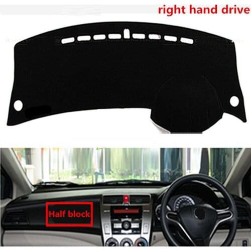 For Honda City 2008-2014 For Right -hand Drive 1PC Car Dashboard Mats Cover Sun Shade Dashboard Cover Capter Car Styling