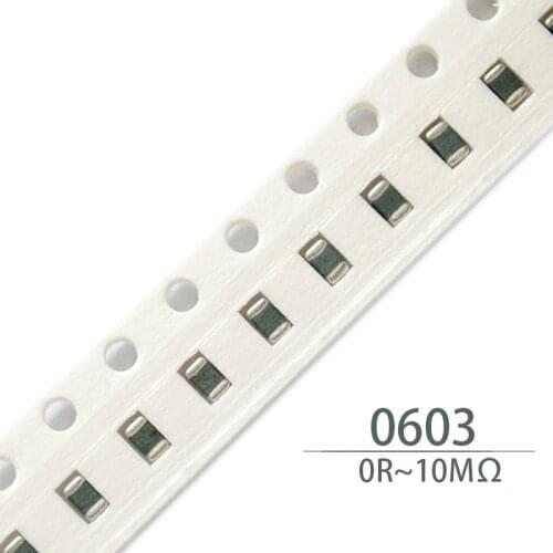 100Pcs 0603 chip resistor resistors SMD 1/8W 160R 180R 200R 220R 240R 270R 300R 330R 360R 390R 430R 470R 510R 560R 620R 680R