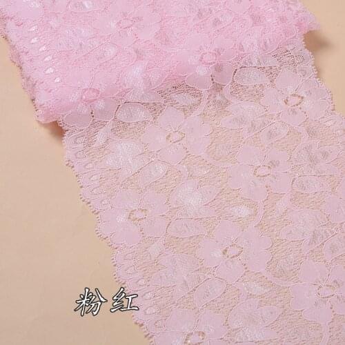 2Meters/Lot 16cm Floral Embroidered Lace Ribbon DIY Apparel Sewing & Fabric Crafts Handmade Supplies Black White Pink Lace Tape