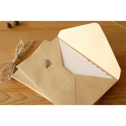50pcs/lot 16*11cm NEW Vintage Kraft DIY Multifunction envelope /Gift envelopes for wedding Kraft paper Wedding Party Invitation