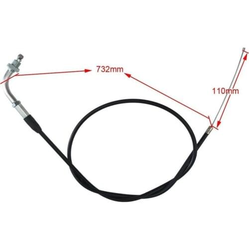 732mm 110mm Elbow Accessory 90° Accelerator Throttle Cable Dirt Bike For 90 110cc 125cc Pit Pro Trail Quad Dirt Bike ATV