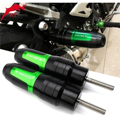 For kawasaki Z900 Z900RS Z 900/RS Motorcycle CNC Accessoires Falling protection Exhaust Slider Crash pad slider LOGO "Z900"