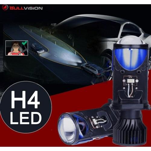 Car Lamp H4 LED Mini Projector Lens Automobiles Bulb 25000LM Conversion Kit Hi/Lo Beam Headlight 12V/24V very good light pattern