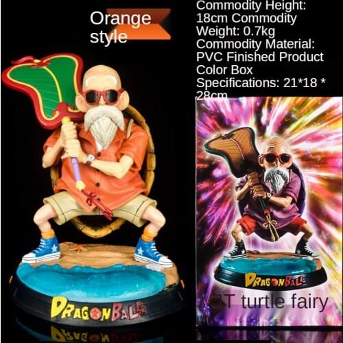 Dragon Ball Anime JD Turtle Fairy Purple Orange Banana Fan Action Humanoid Toy Boxed Model Decoration Childrens Gift Collection