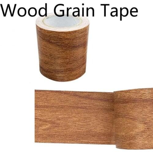Artificial Wood Grain Tape Adhesive Repair Masking Tape For Home Furniture Care Waterproof Anti-mold Tape Stickers 5.7cmx4.57m