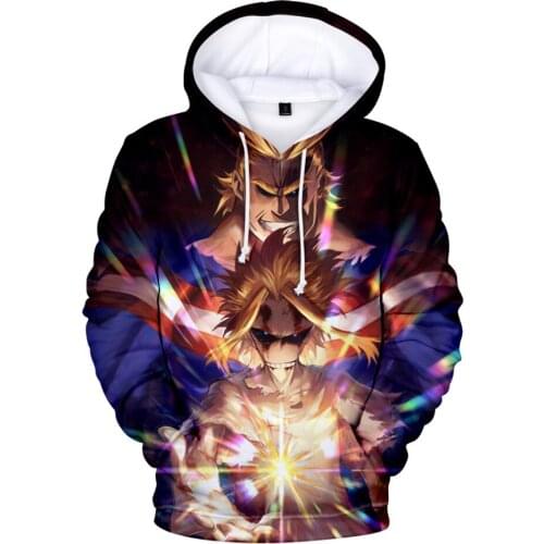 3D Printed Comic My Hero Academia Hoodies Men Women Sweatshirts Harajuku Hip Hop Hooded Autumn Boys Girls Casual Pullovers