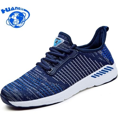 HUANQIU New Air Mesh Breathable Shoes For Men Sneakers Outdoor Breathable Comfortable Flat Shoes Men Vulcanized Shoes ZLL251