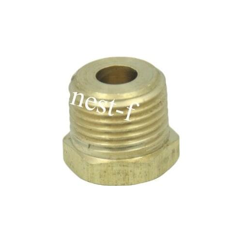 Brass Pipe Hex Bushing Reducer Fittings 1/2" Male BSPT x 1/8" Female BSPP