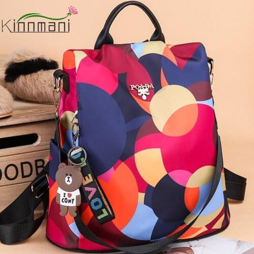 Fashion Backpack Women Oxford Cloth Shoulder Bags School Bags for Teenage Girls Light Ladies Travel Backpack mochila feminina